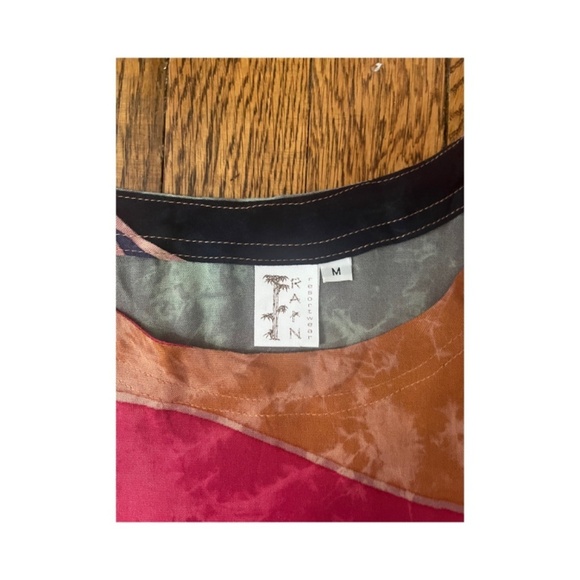 Resort wear fringed tunic pull on bright contemporary beach cover up - Picture 3 of 5